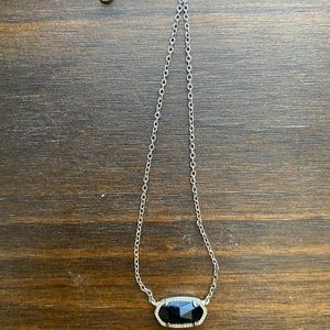 Kendra Scott Elisa Necklace in Black / Silver